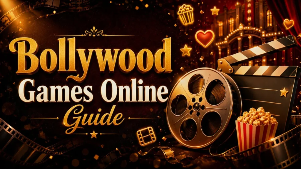 Bollywood games online - emoji movie guessing game illustration